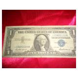 1957 BLUE SEAL $1 SILVER CERTIFICATE STAR NOTE