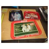 3 - METAL COKE TRAYS