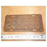 1941  INDIANA LICENSE PLATE