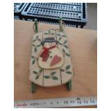 WOOD SNOWMAN / SLEIGH DECOR WOOD SNOWMAN / SLEIGH DECOR