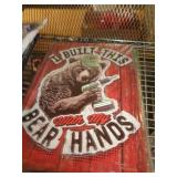 12X17 METAL SIGN - BEAR 12X17 METAL SIGN - BEAR