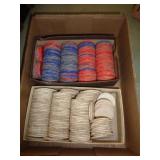 VINTAGE FIBERBOARD POKER CHIPS VINTAGE FIBERBOARD POKER CHIPS