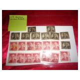 U S WOODROW WILSON STAMPS U S WOODROW WILSON STAMPS