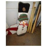 2 - XMAS SNOWMEN YARD DECOR / LW 2 - XMAS SNOWMEN YARD DECOR / LW