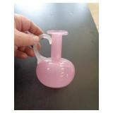 PINK BLOWN GLASS BUD VASE PINK BLOWN GLASS BUD VASE