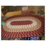 18X28 BRAIDED RUG - BURGANDY 18X28 BRAIDED RUG - BURGANDY