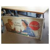 CARDBOARD COCA COLA SIGN 28' X 56' CARDBOARD COCA COLA SIGN 28' X 56'