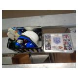 FOOTBALL TIN FULL OF FOOTBALL & BASEBALL MIXED FOOTBALL TIN FULL OF FOOTBALL & BASEBALL MIXED