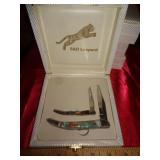 S & D LEOPARD 2 PIECE KNIFE SET / NEW S & D LEOPARD 2 PIECE KNIFE SET / NEW