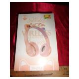 CAT EAR WIRELESS HEADPHONE / NEW / PINK CAT EAR WIRELESS HEADPHONE / NEW / PINK
