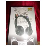 CAT EAR WIRELESS HEADPHONE / NEW / BLACK CAT EAR WIRELESS HEADPHONE / NEW / BLACK