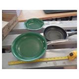 2 - GREEN C SKILLETS & OTHER SKILLET