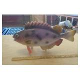 DECORATIVE FISH FOR HANGING 22' L / HAS CHIP