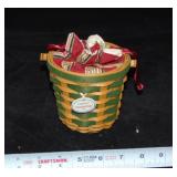 2007 LONGABERGER BASKET / PEPPERMINT STRIPE
