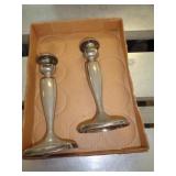 CANDLE HOLDERS SILVERPLATE