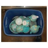 TOTE OF VINTAGE CHINA