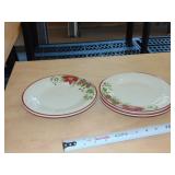 6 - LONGABERGER XMAS LUNCH PLATES 9'