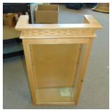 LONGABERGER CABINET W GLASS SHELVES