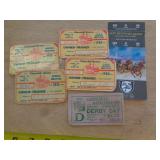 VINTAGE KENTUCKY DERBY TICKETS & PASSES VINTAGE KENTUCKY DERBY TICKETS & PASSES