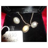 STERLING NECKLACE & EARRINGS STERLING NECKLACE & EARRINGS