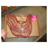 CHICKEN SHAPED WIRE EGG BASKET CHICKEN SHAPED WIRE EGG BASKET