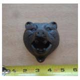 CAST IRON BEAR HEAD BOTTLE OPENER CAST IRON BEAR HEAD BOTTLE OPENER