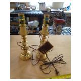 2 - MATCHING LAMPS / SOLID BRASS 2 - MATCHING LAMPS / SOLID BRASS