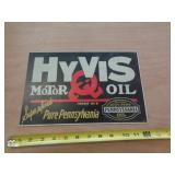 METAL SIGN 8'X12' HYVIS MOTOR OIL METAL SIGN 8'X12' HYVIS MOTOR OIL