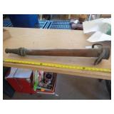 30' LONG VINTAGE BRASS FIRE HOSE NOZZLE 30' LONG VINTAGE BRASS FIRE HOSE NOZZLE