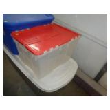 HINGED LID STORAGE TOTE / LW HINGED LID STORAGE TOTE / LW