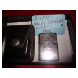 HARLEY ZIPPO LIGHTER W POUCH HARLEY ZIPPO LIGHTER W POUCH