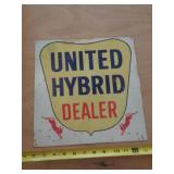 METAL SIGN 12'X12' UNITED HYBRID DEALER METAL SIGN 12'X12' UNITED HYBRID DEALER