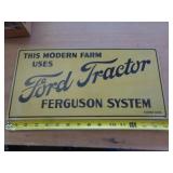 FIBERBOARD FORD TRACTOR SIGN 8'X16' FIBERBOARD FORD TRACTOR SIGN 8'X16'