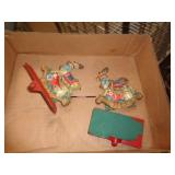 CAST IRON XMAS STOCKING HOLDERS CAST IRON XMAS STOCKING HOLDERS