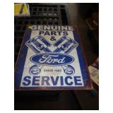 FORD PARTS METAL SIGN FORD PARTS METAL SIGN