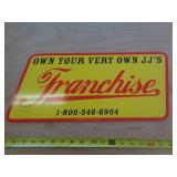 2005 9'X18' JIMMY JOHNS METAL SIGN 2005 9'X18' JIMMY JOHNS METAL SIGN