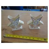 2 - EASTERN STAR BUD VASES 2 - EASTERN STAR BUD VASES