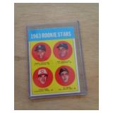 SPORTS CARD 'COPY' - 1963 ROOKIE STARS SPORTS CARD 'COPY' - 1963 ROOKIE STARS