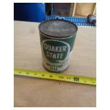METAL QUAKER STATE OIL CAN METAL QUAKER STATE OIL CAN