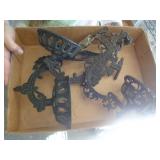 WROUGHT IRON KEROSENE LAMP HOLDERS
