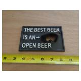 CAST IRON BEST BEER BOTTLE OPENER