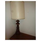 TURNED WOOD LAMP 40' T / BR1 US
