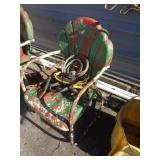 VINTAGE METAL PATIO CHAIR / OS