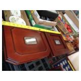 2 - ELEGANT WOOD COIN DISPLAY CASES