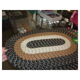 18' X 28' BRAIDED RUG - BLACK