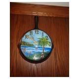 CAST IRON SKILLET CLOCK / K