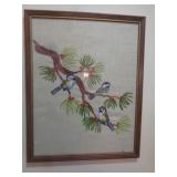 BIRD CREWEL WORK 12X15 / HWY