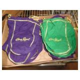 18 - CROWN ROYAL BAGS TWO ARE GREEN