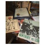 BASEBALL MAGS & LOUISVILLE PLAQUE