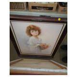 24' X 25' OIL ON CANVAS YOUNG LADY